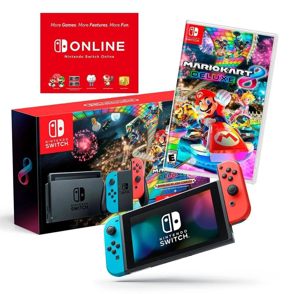 Console Nintendo Switch 32GB AzulVermelho Neon