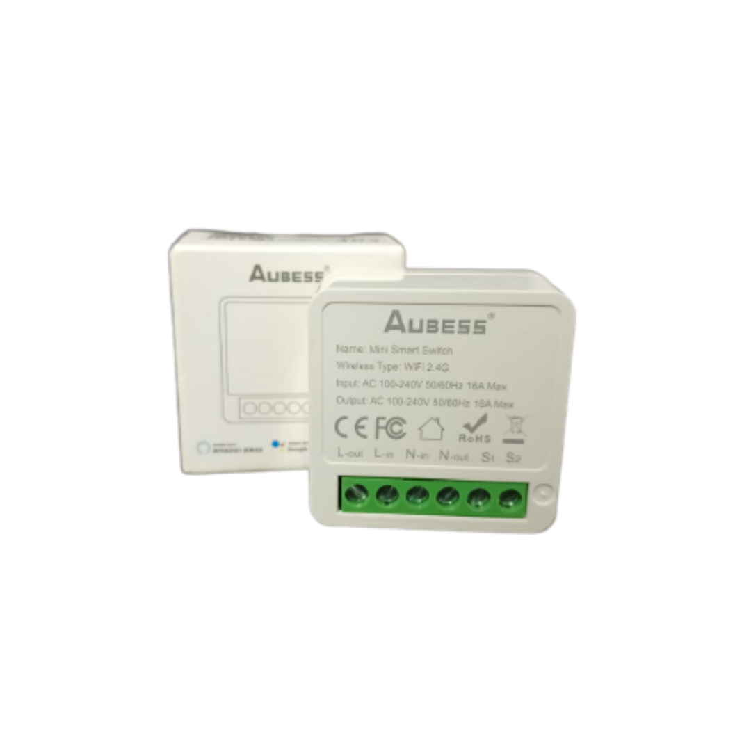 Modulo Interruptor Aubess Tuya, Mini Wifi - 1 Canal
