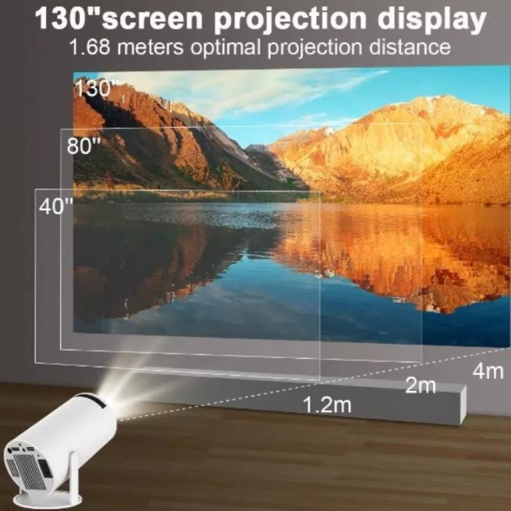 Imagem 3 de 4 do produto Projetor Ultra HD, Espelhamento, Wifi, 4K