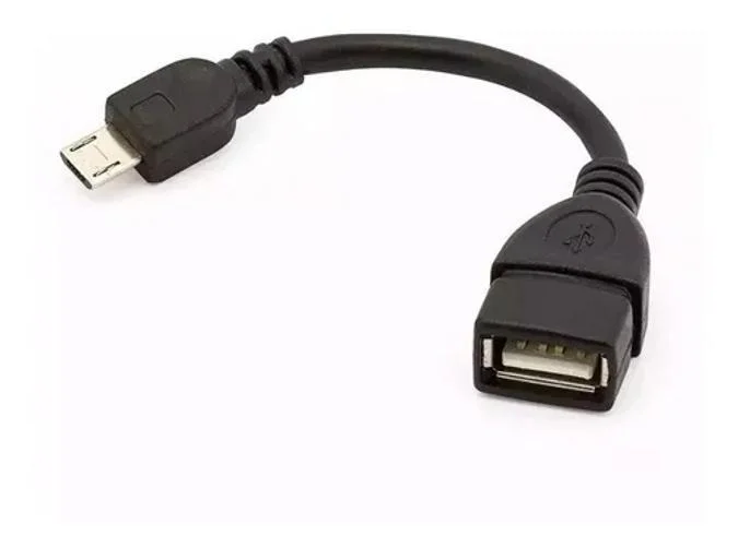Imagem 2 de 5 do produto Cabo Adaptador Compatível Com V8 Micro USB, USB Fêmea Otg