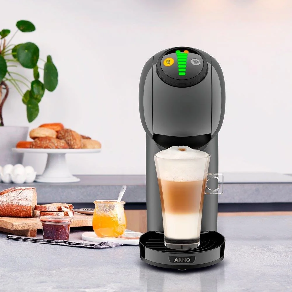 Imagem 3 de 5 do produto Cafeteira Expresso Arno Dolce Gusto Gênio Basic, Grafite