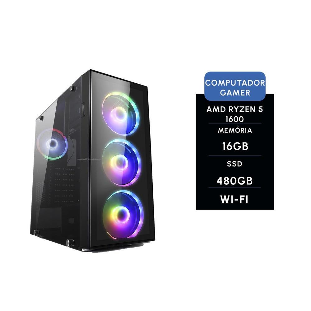 PC Gamer Brx AMD Ryzen 5 1600 16GB KaBuM