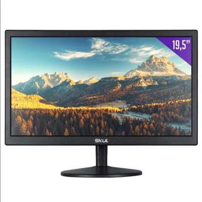 Monitor Skul 19.5p Office LED, 5Ms, Com Entrada HDMI + VGA - Sm1955ms