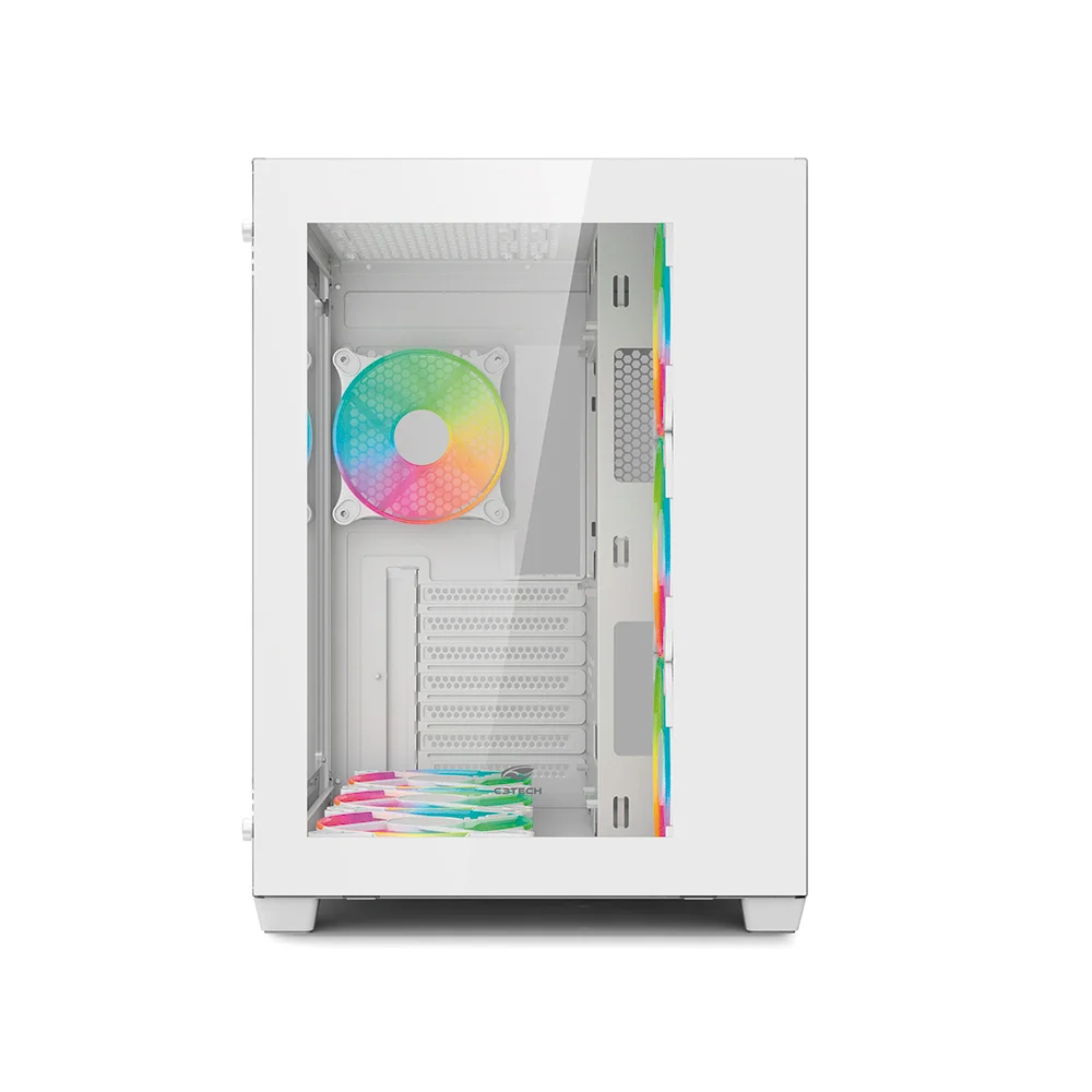 Gabinete C3tech Gaming Aquarius Mt-g910wh, Sem Fonte