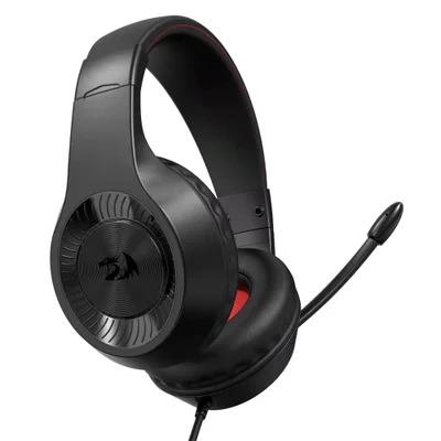 Headset Gamer Redragon Pelias, Driver 40mm, Plug 2x 3.5mm, Preto - H130