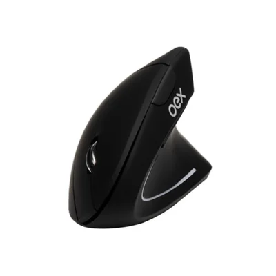Mouse Wireless Vertical Oex, Preto - Ms605
