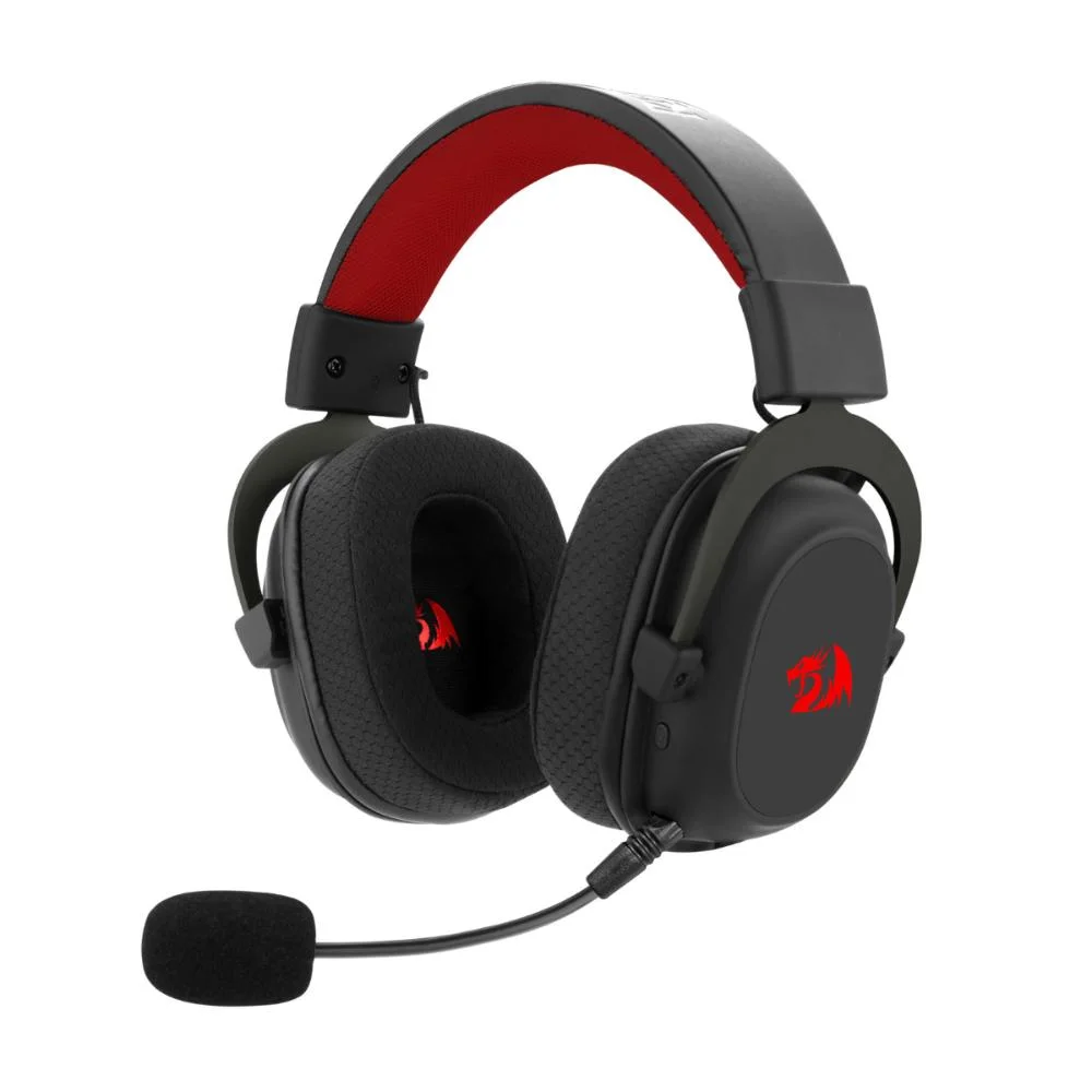 Imagem 5 de 5 do produto Headset Gamer Redragon Zeus Pro, Surround 7.1, Driver 53mm, Bluetooth, Microfone Destacável, Preto