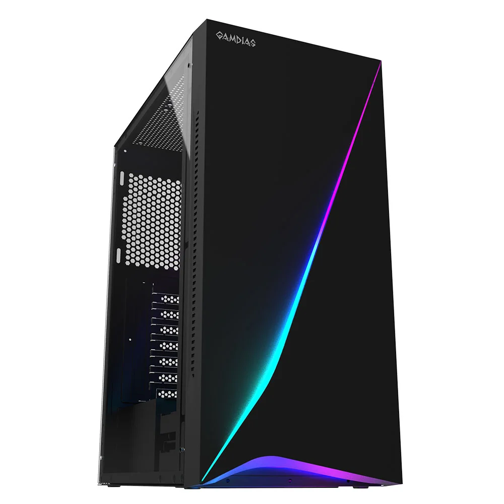 Gabinete Gamer Gamdias, Mid Tower, Argus E5, RGB - Preto
