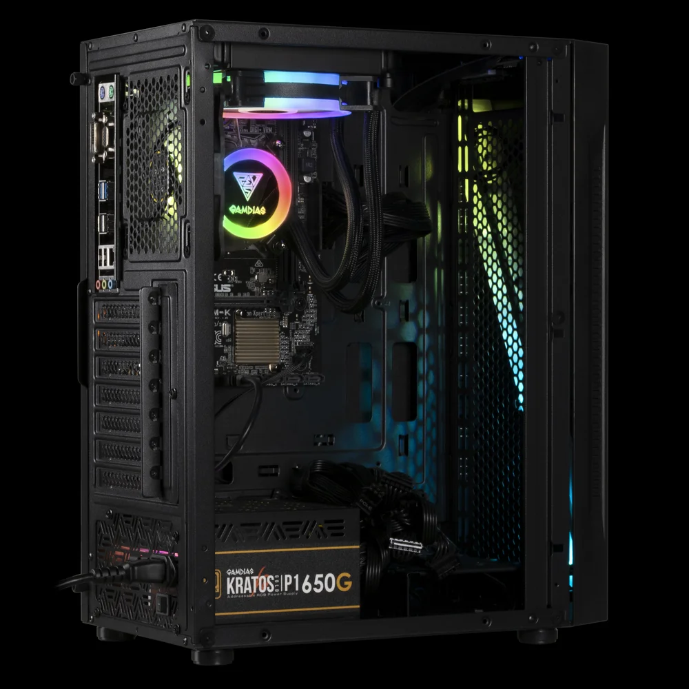 Imagem 4 de 5 do produto Gabinete Gamer Gamdias, Mid Tower, Argus E5, RGB - Preto