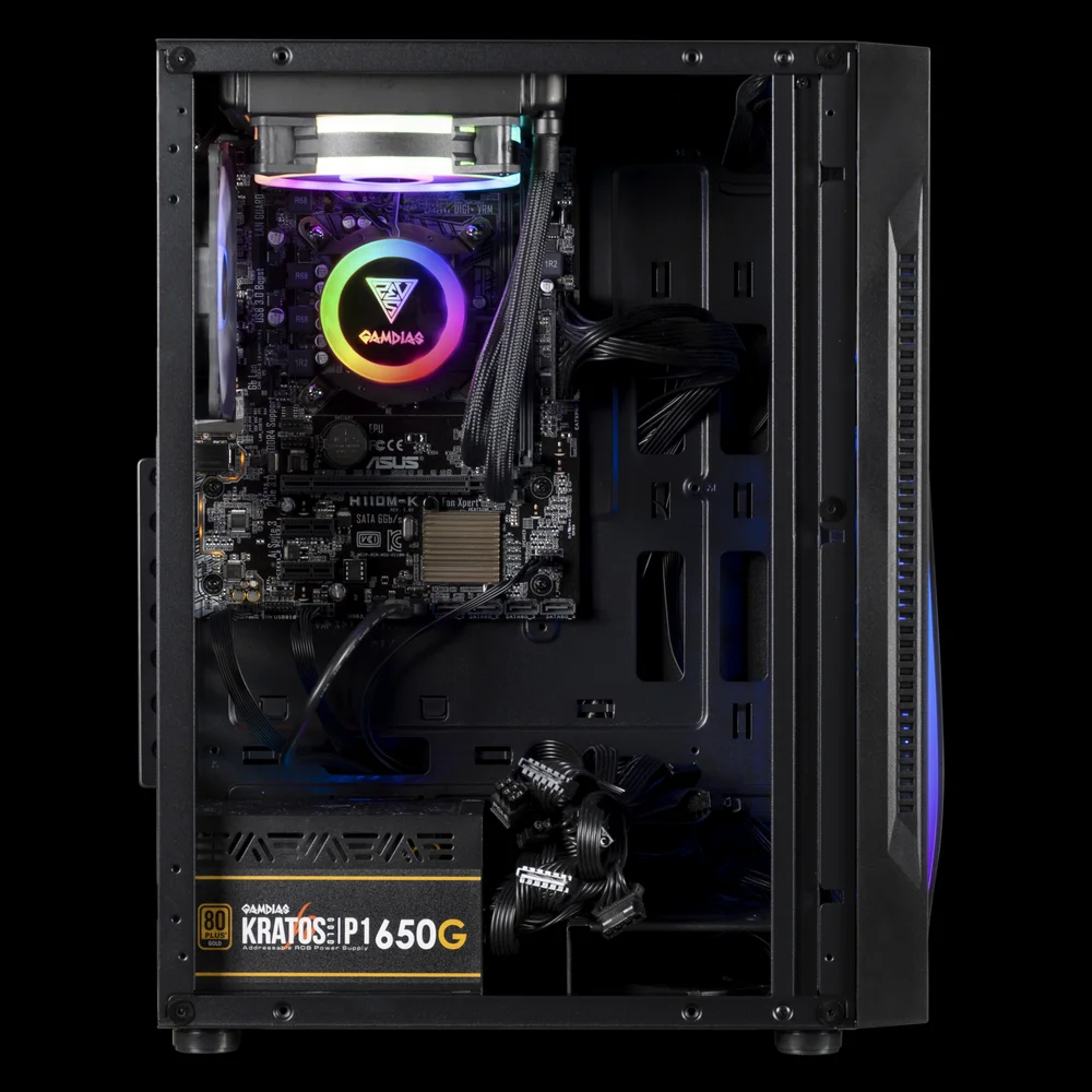 Imagem 5 de 5 do produto Gabinete Gamer Gamdias, Mid Tower, Argus E5, RGB - Preto