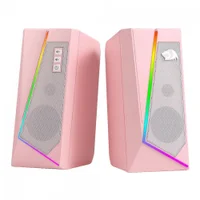 Caixa De Som Gamer Redragon Anvil, RGB, Rosa - Gs520p