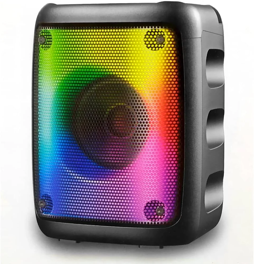 Caixinha Som Grasep Bluetooth FM USB RGB KaBuM