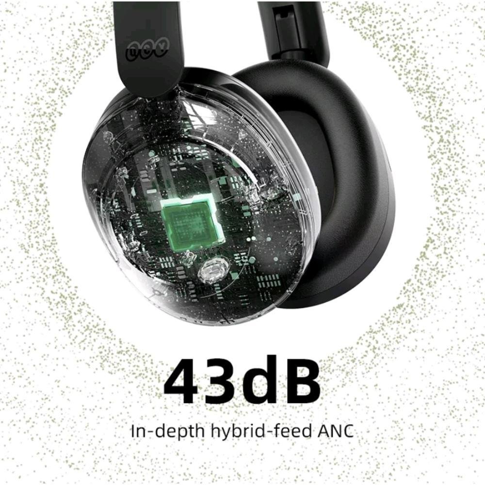 Imagem 5 de 5 do produto Fone De Ouvido Sem Fio Qcy H4, Anc, Cancelamento De Ruído, Bluetooth, 43DB, 70 Horas De Bateria