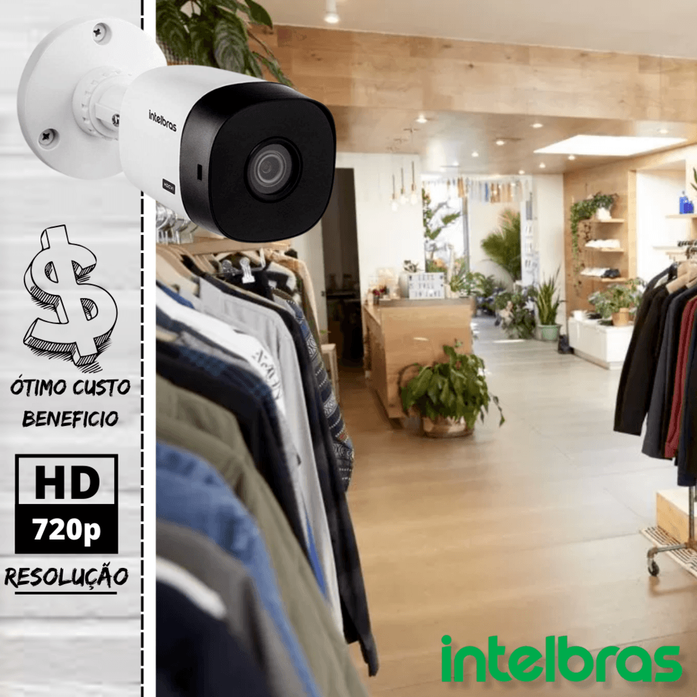 Imagem 4 de 4 do produto Kit Intelbras, 4 Câmeras, 20 metros, Alta Definição