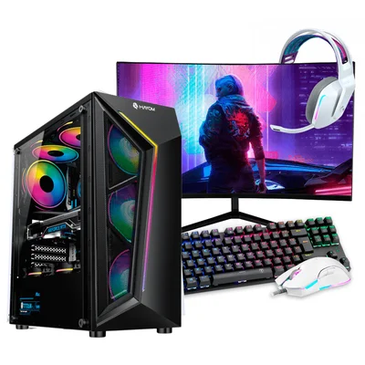 PC Gamer Completo Ryzen 5 5500, RTX 3060, 16gb Ddr4, SSD 480GB, 600w 80 Plus, 41IB44MF-E