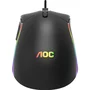 Mouse Com Fio Gamer Aoc, 12000 DPI, RGB, Ajuste De Peso - GM310B/FG