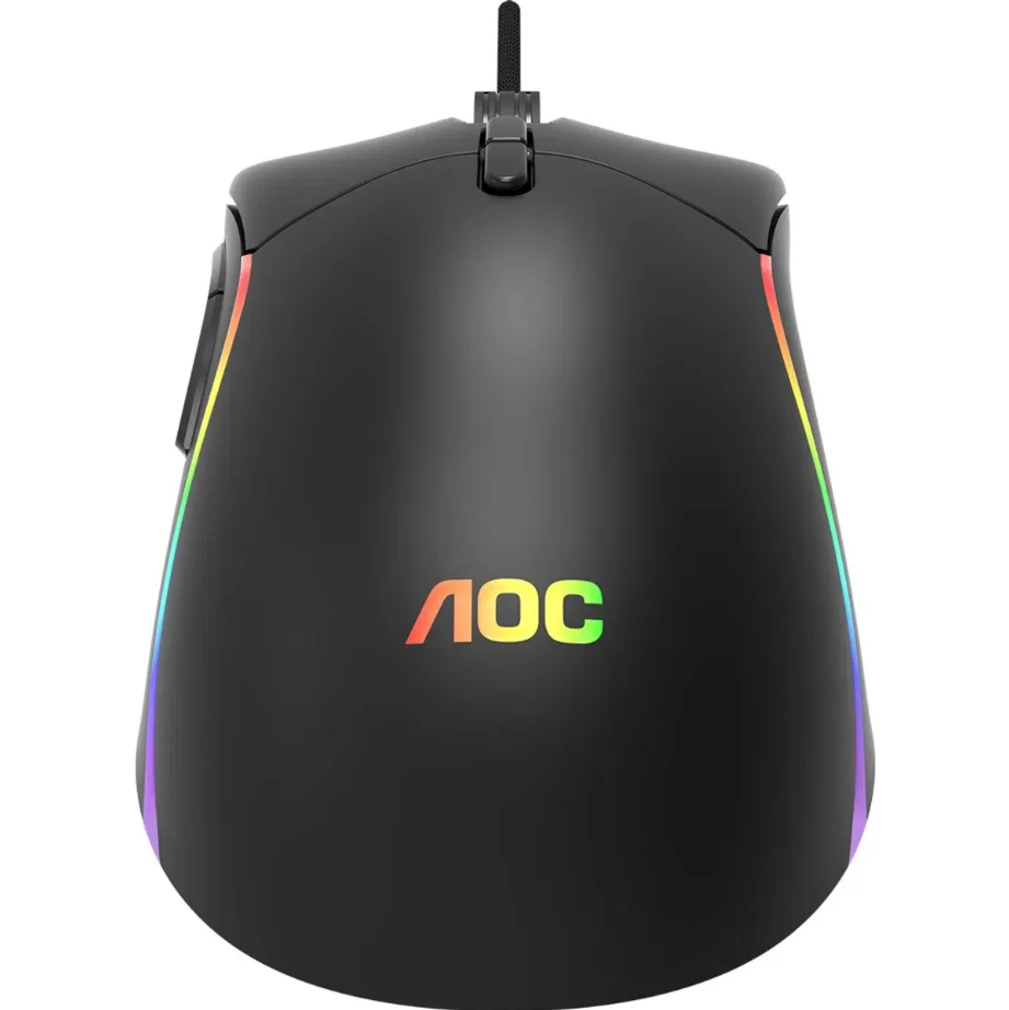 Mouse Com Fio Gamer Aoc, 12000 DPI, RGB, Ajuste De Peso - GM310B/FG Mouse Com Fio Gamer Aoc, 12000 DPI, RGB, Ajuste De Peso - GM310B/FG