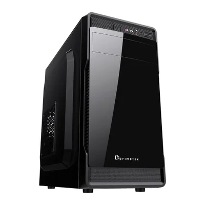 Gabinete Primetek Vogue, Mini Tower, Micro ATX, Sem Fonte, Preto - Vg25m