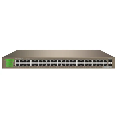 Switch Ip-Com, Gigabit 10/100/1000MBps, 48 Portas + 2 Portas Sfp, One-Key Vlan - G1050f
