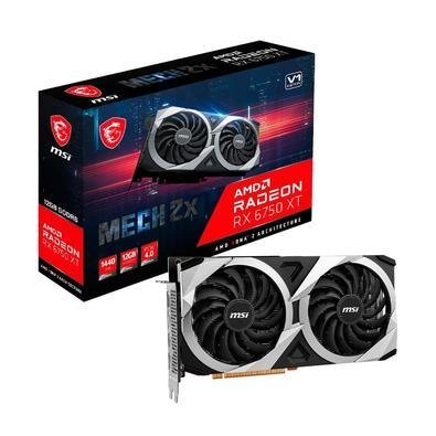 s*o様 MSI Radeon RX6700XT 12GB MECH 2X Placa De Vídeo RX 6750 XT Mech 2x 12G V1 KaBuM