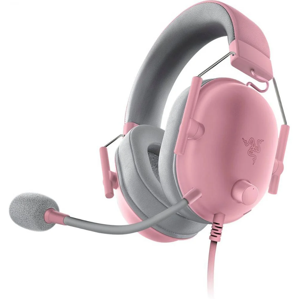 Imagem 2 de 5 do produto Headset Gamer Razer Blackshark V2 X, 3,5 Mm, Drivers De 50mm, Múltiplas Plataformas, Quartz - Rosa