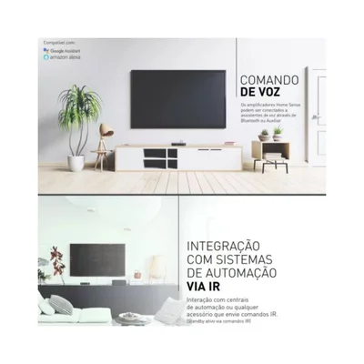Amplificador Frahm Home Sense 320.4, Dual Multiroom Bt Optical — foto 4