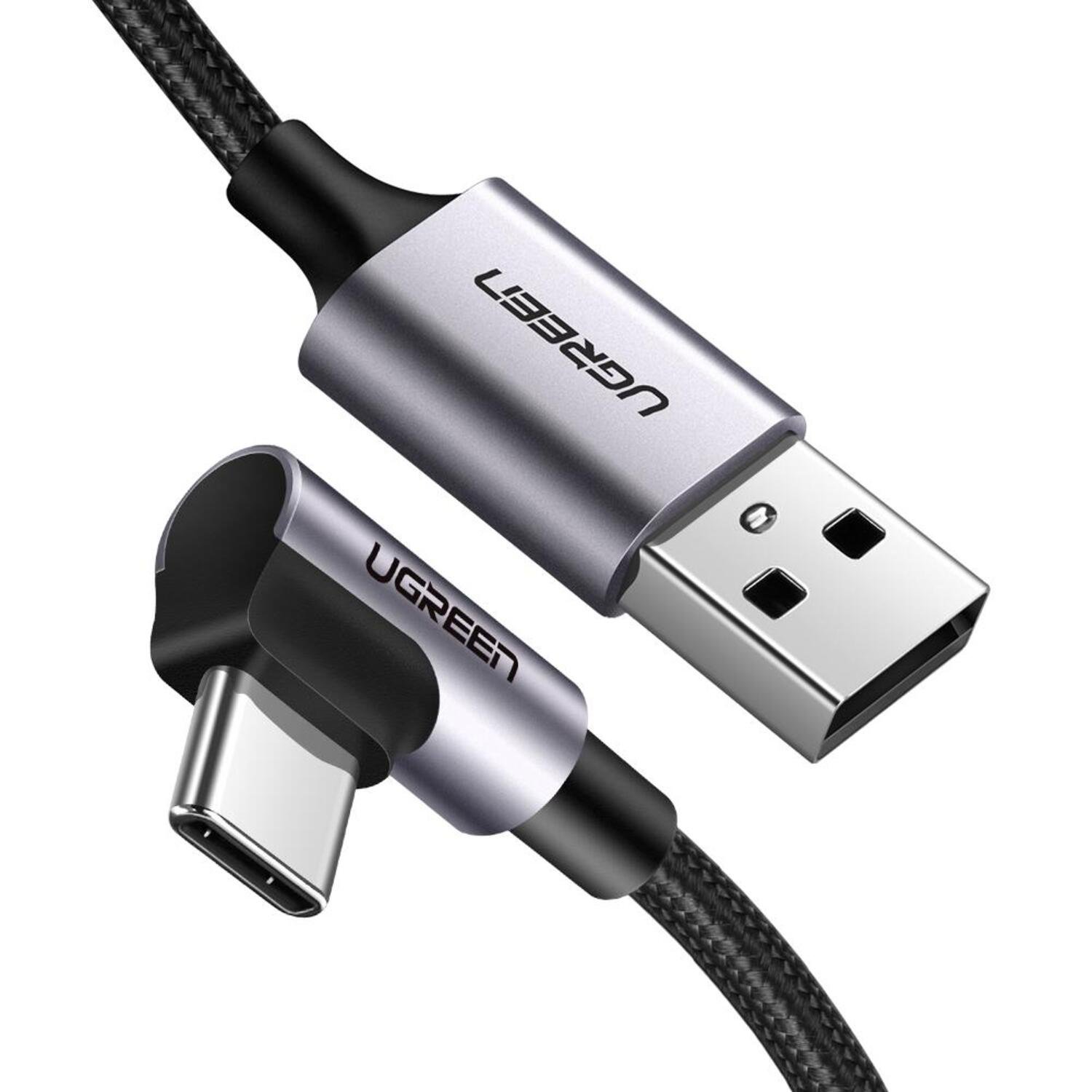 Cabo USB-c 90 Graus Ugreen,Para USB-a 2.0, 2 Metros