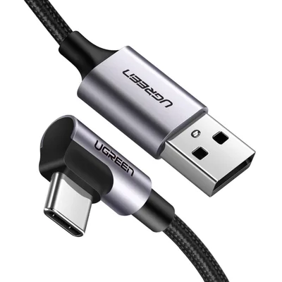 Cabo USB-c 90 Graus Ugreen,Para USB-a 2.0, 2 Metros