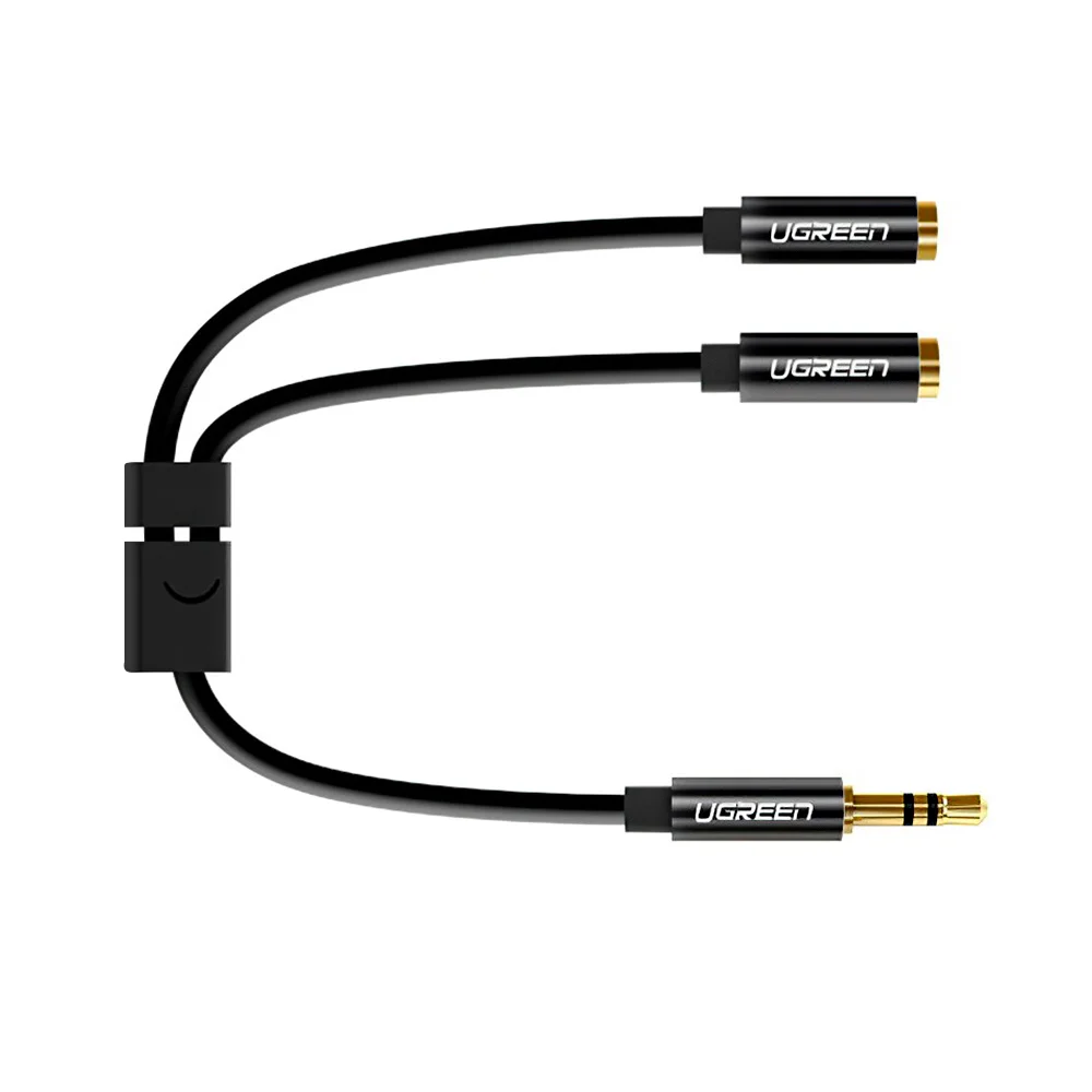 Imagem 3 de 3 do produto Adaptador De Audio Ugreen, 3.5mm Macho, Para 2 X P2 3.5mm Fêmea