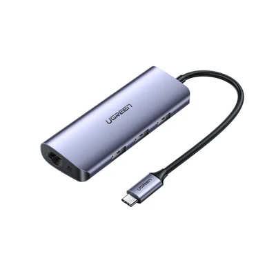 Conversor Ugreen,Hub USB-c Para Mac, Com Rede E Micro USB