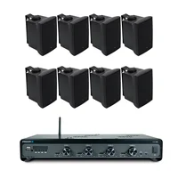 Kit Amplificador Frahm Slim 4500 G5 + 4 Pares, Jbl C621p, Preto