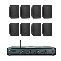 Kit Amplificador Frahm Slim 4500 G5 + 4 Pares, JBL, C521p, Preto