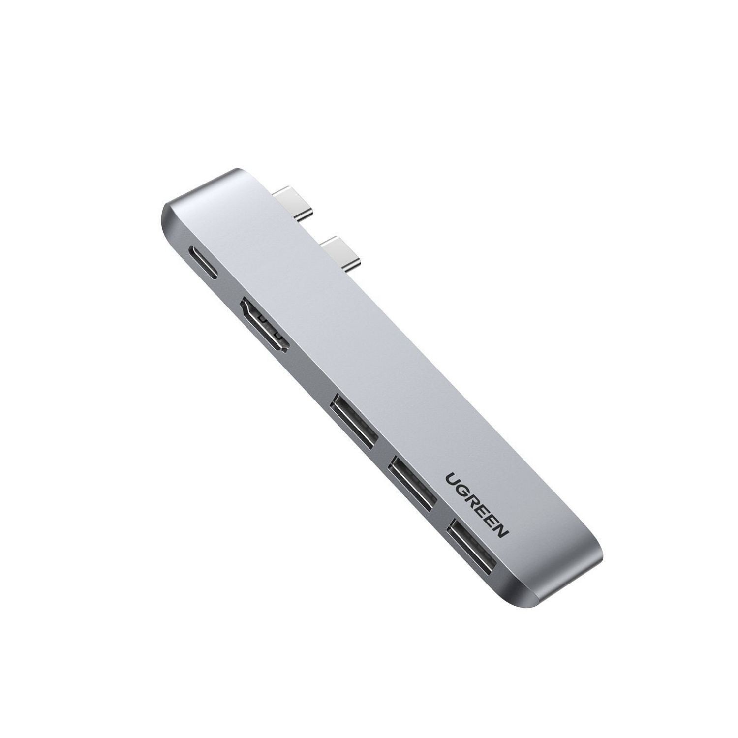 Conversor Ugreen,Hub Macbook, Lateral USB-c / HDMI,3 USB, 3.0 E USB-c