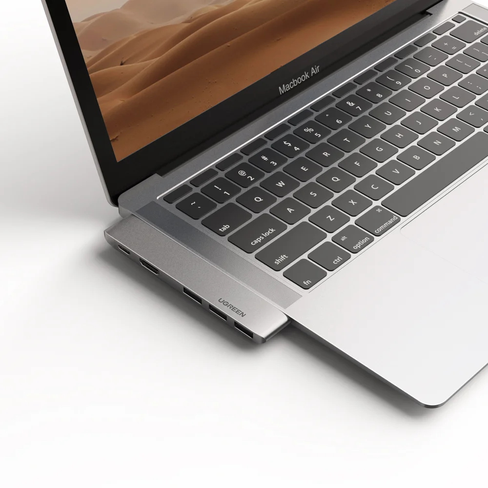 Imagem 2 de 2 do produto Conversor Ugreen,Hub Macbook, Lateral USB-c / HDMI,3 USB, 3.0 E USB-c