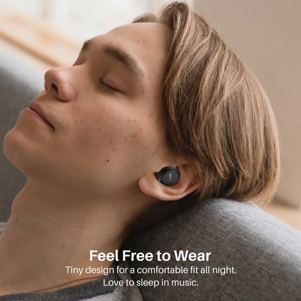 Imagem 2 de 5 do produto Fone De Ouvido In-ear Tozo Agile Dots, Bluetooth 5.3, Preto
