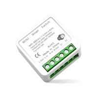 Modulo Interruptor Aubess, Tuya Mini Wifi, 2 Canais, Branco