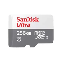 Cartão de Memória MicroSD Sandisk 256GB, Micro SD, Ultra 100mbs