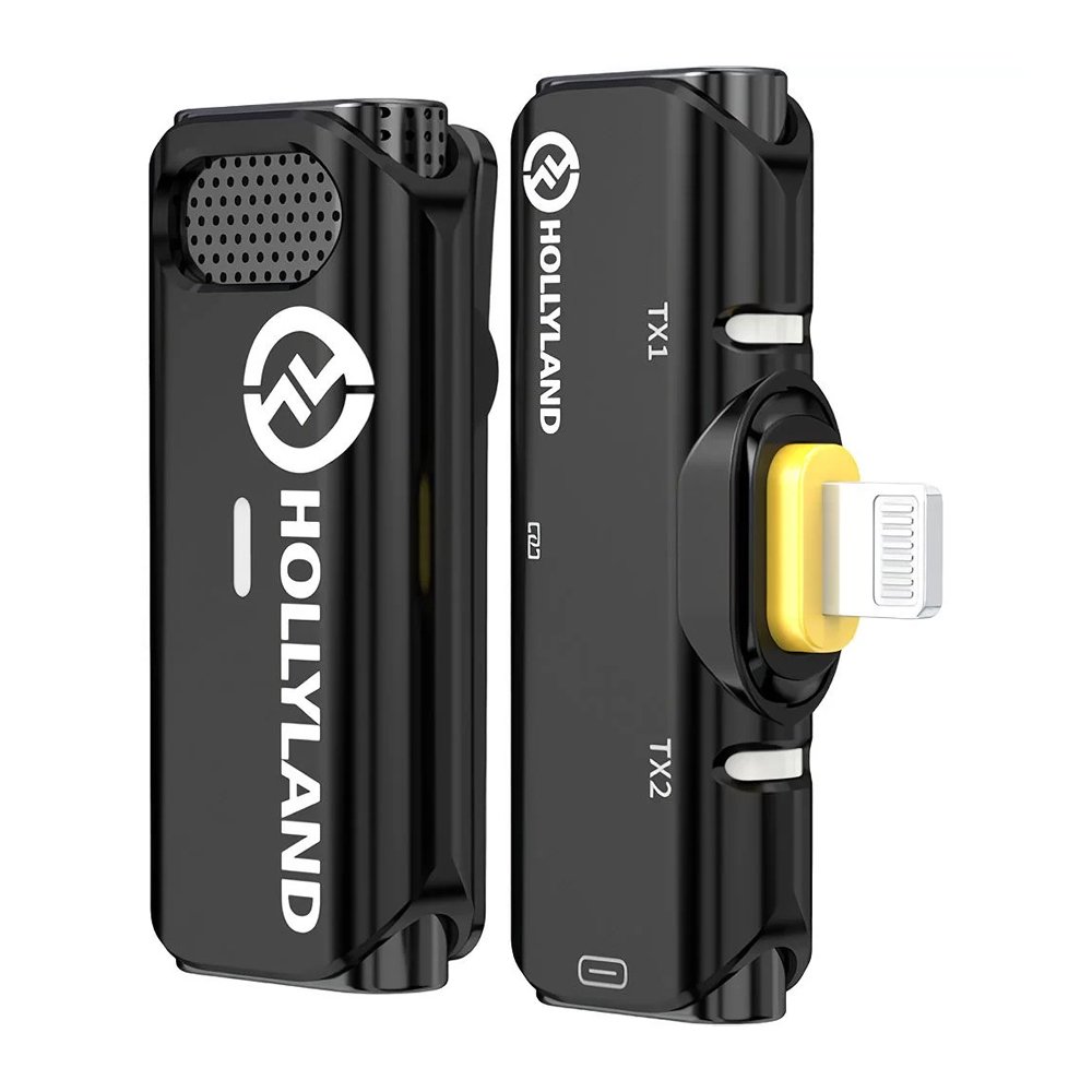Microfone de Lapela Sem Fio Hollyland Lark C1 Solo, Para IOS, Preto