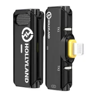 Microfone de Lapela Sem Fio Hollyland Lark C1 Solo, Para IOS, Preto
