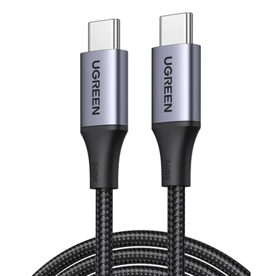 Cabo USB-C Ugreen, Sincronização Dados 480mbs, 240w, 2 Metros