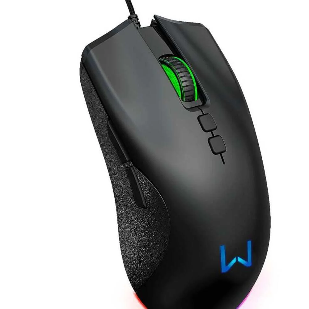 Imagem 3 de 3 do produto Mouse Gamer Multi Multi Rush, RGB, 12000dpi,7 Botões Pixart 3327, Preto - Mo392