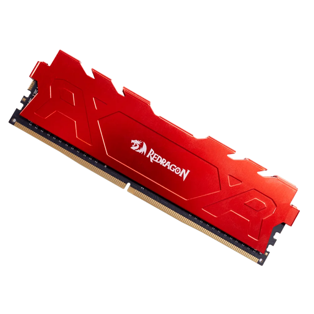Imagem 2 de 5 do produto Memória Gamer Redragon Rage 8GB, DDR4, 3200 Mhz - Vermelho