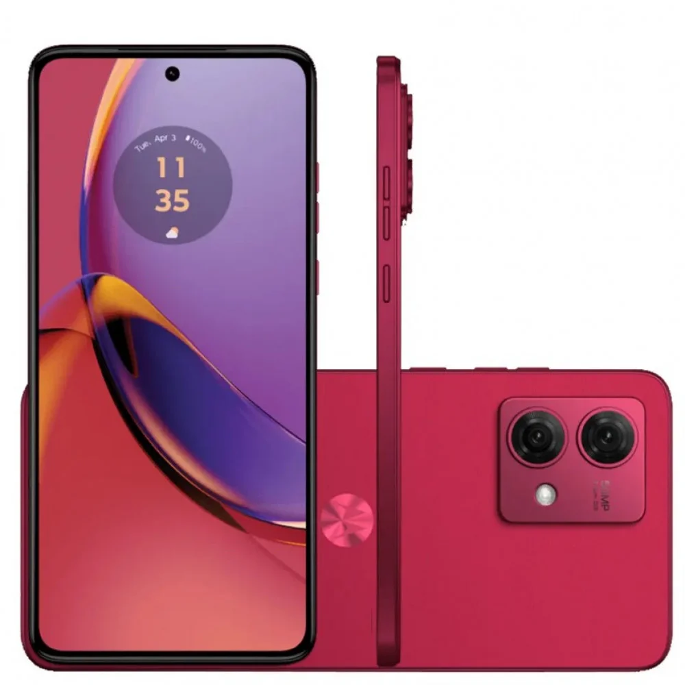 Imagem 1 de 5 do produto Smartphone Motorola Moto G84 5g, 8GB RAM, 256GB, Octa Core, Câmera Dupla 50MP, Tela 6.55, Viva Magenta