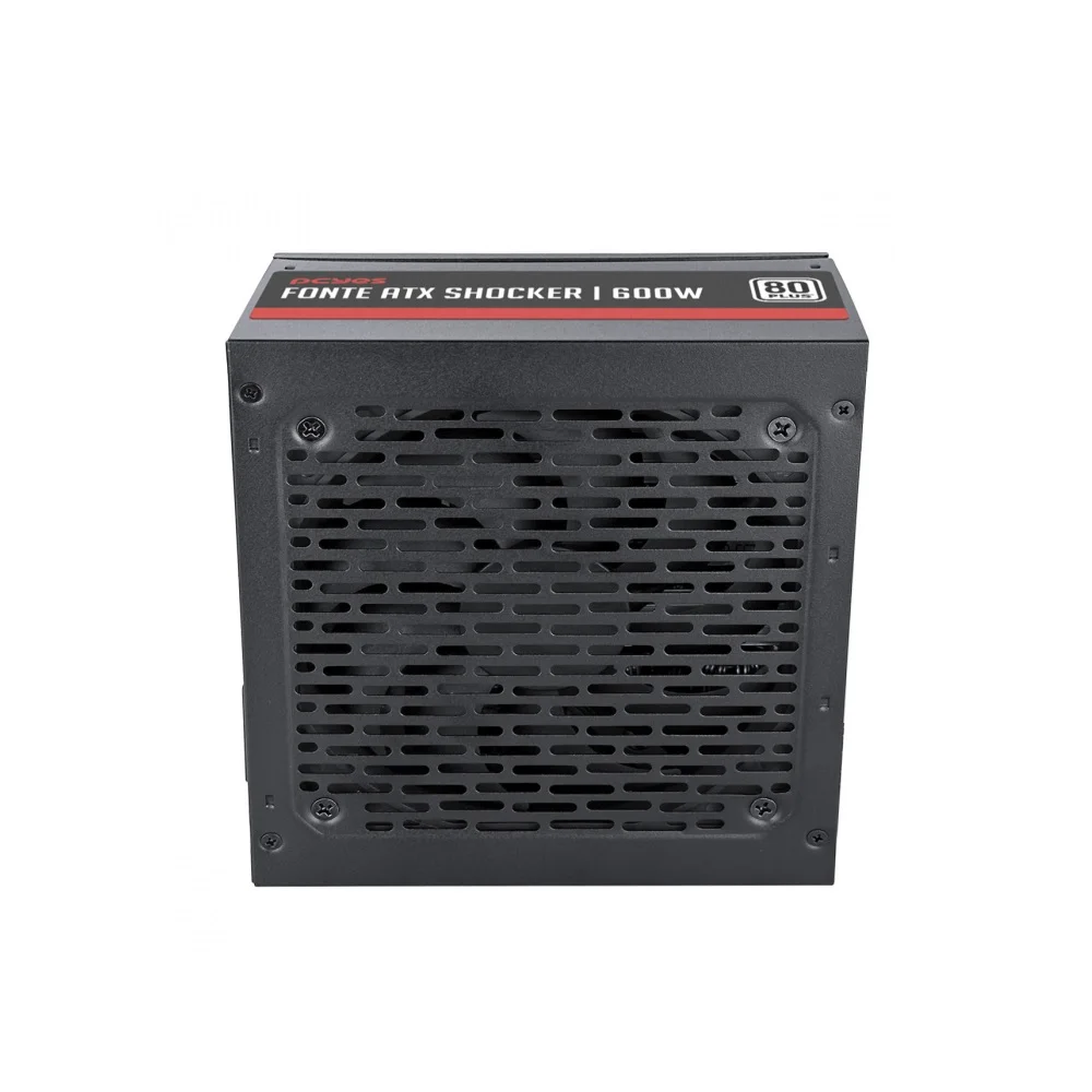 Imagem 3 de 5 do produto Fonte De Alimentação Pcyes Schocker 600w, 80 Plus, White Pfc Ativo C/cabo