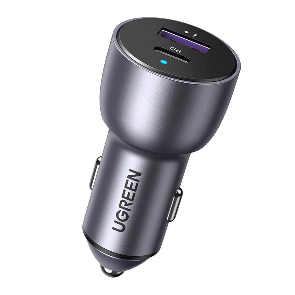 Carregador Veicular 2em1 USB, A E C Apple Android