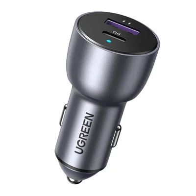 Carregador Veicular 2em1 USB, A E C Apple Android