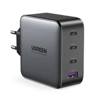 Carregador Rápido Ganx USB 100w 4 Em 1, Preto