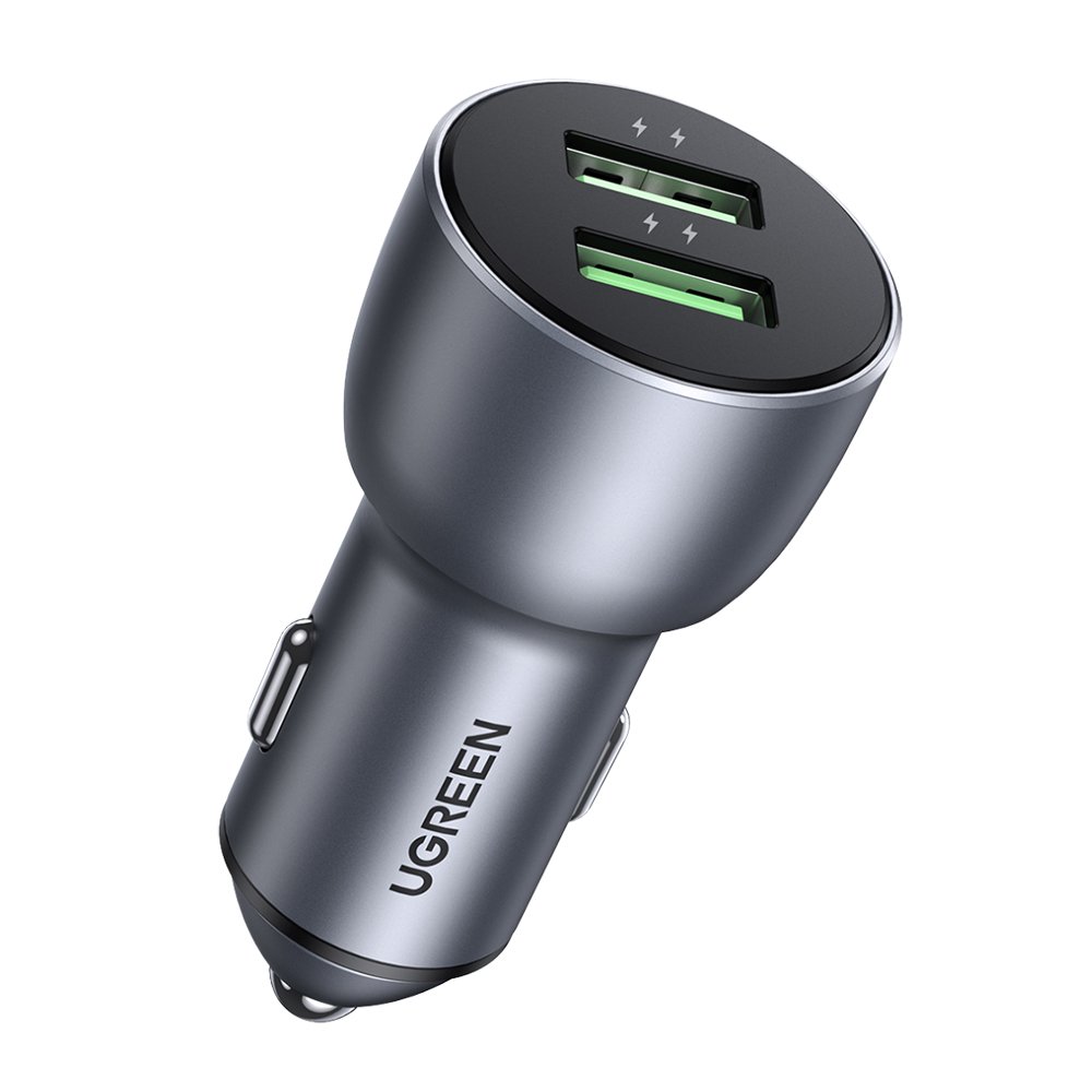 Carregador Veicular, 2 Portas USB Tipo A Max. 36w