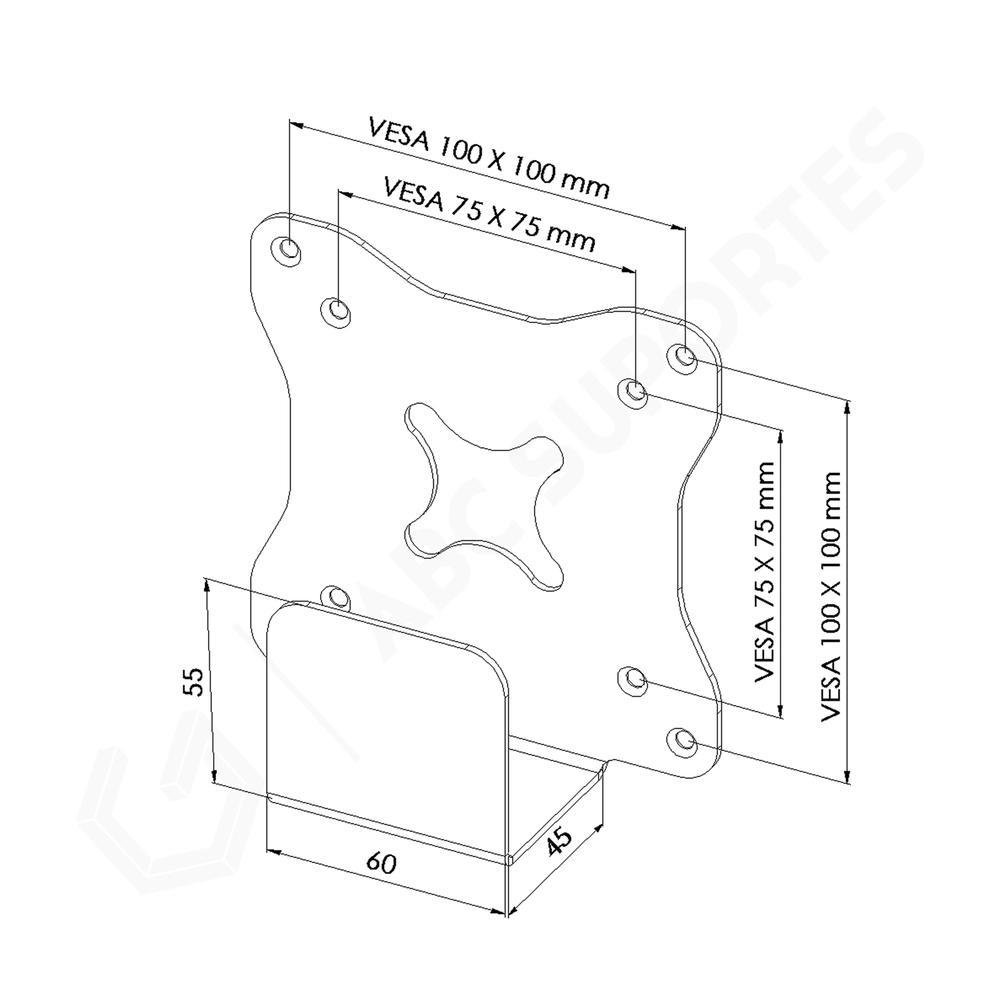 Imagem 3 de 5 do produto Suporte Vesa Fixo Para Mini Pc - Vesafix