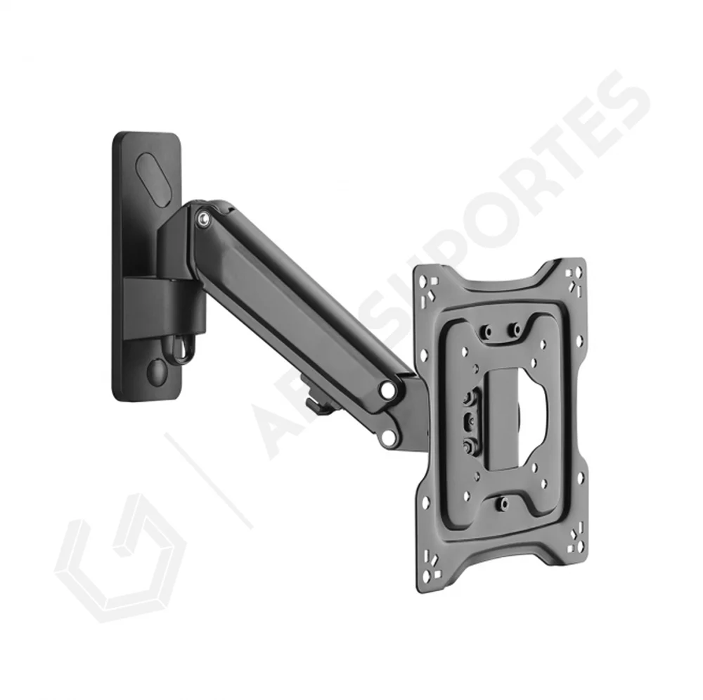 Imagem 2 de 5 do produto Suporte Articulado De Parede Com Pistão A Gás, Ajuste De Altura Para Tv De 23 À 43 Polegadas, Preto - Pcyes St-lda33gt
